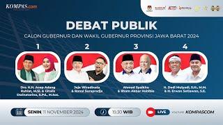 LIVE - Debat Pertama Calon Gubernur dan Wakil Gubernur Jawa Barat 2024