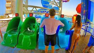 Mat Racer Water Slide at Aquaventure Waterpark Dubai (Hydra Racers)