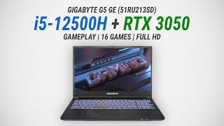 Core i5-12500H + GeForce RTX 3050 Laptop: Test in 16 games at 1080p