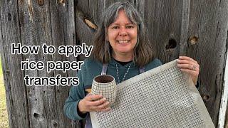 How to Apply Rice Paper Transfers