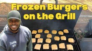 How to Grill Frozen Hamburgers on a Charcoal Grill