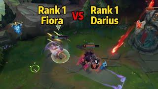 Rank 1 Fiora CN vs Rank 1 Darius KR!