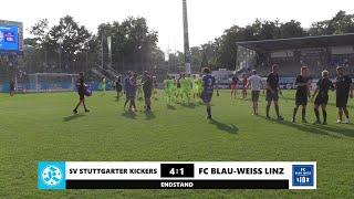 Jubiläumsturnier 125 Jahre Stuttgarter Kickers: Stuttgarter Kickers vs. FC Blau-Weiß Linz Re-Live
