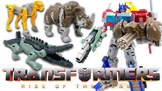 Transformers RISE OF THE BEASTS Wave 1 BEAST BATTLE MASTERS! RHINOX! CHEETOR! & SKULLCRUNCHER Review