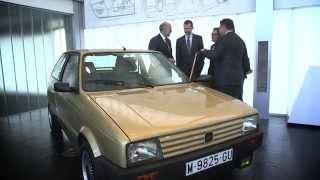 El Rey Felipe de España se rencuentra con su viejo SEAT Ibiza