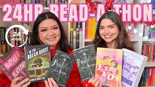 galentine's 24hr read-a-thon  spoiler free reading vlog  romance books