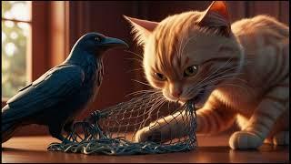 Cleo the Crow and Mimi the Cat A Lesson in Trust #aianimation #animation