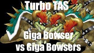 Turbo TAS: Giga Bowser vs 5 Giga Bowsers