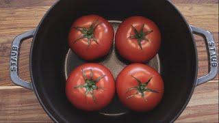 These pretty tomatoes will make a delicious meal in no time :)