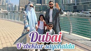 Dubai O’zbeklar sayohatda UAE | Jumeirah Beach Marina | Dubai Mall & Burj Khalifa | Дубайга саёхат