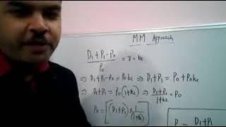 DERIVATION OF THE BASIC FORMULA of M-M -- Dividend Policy