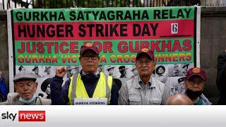 Gurkha veterans go on hunger strike for full British army pension