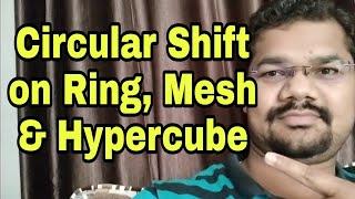 Circular Shift on Ring, Mesh and Hypercube | High Performance Computing | Parallel Computing