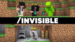 Minecraft Manhunt (1V3) But I Secretly Used INVISIBILITY...