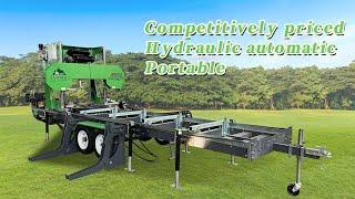 Competitively priced and affordable horizontal band saw sawmills portable hydraulic sawmills