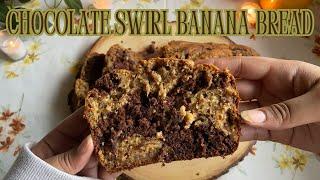 Chocolate Swirl Banana Bread  Bake With Me