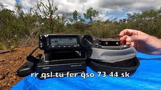 CW using Yaesu FT-891 and end-fed random wire - WWFF park activation (VKFF-3235)