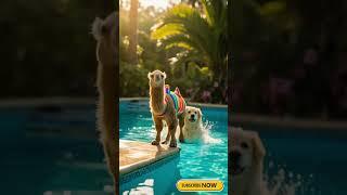 Camel and Dog   #baby #cartoon #funnyanimal #funny #love  #animation