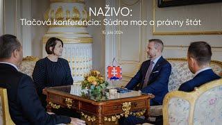 Tlačová konferencia: Súdna moc a právny štát