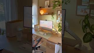 the coziest desk setup ️ #shorts