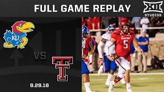 Patrick Mahomes & Texas Tech GO OFF for 8 Touchdowns vs. Kansas (9.29.16) | Big 12 Football Classics