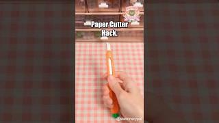 Paper Cutter Hack. #shorts