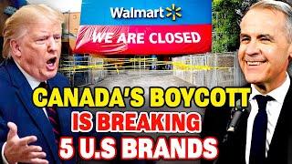 Top 5 AMERICAN Brands COLLAPSING As CANADA Boycotts U.S. Products