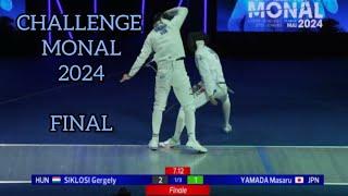[GOLD] Gergely SIKLOSI  v YAMADA Masaru  l Challenge Monal Epee Fencing World Cup 2024