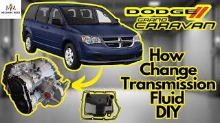 2012-2019 Dodge Grand Caravan how to change Transmission Fluid DIY Chrysler Town&Country