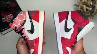 AIR JORDAN 1 SPIDER-MAN VS SPIDER COMPARISON