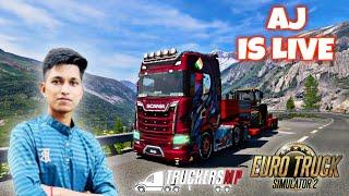 Epic Trucking Adventures: Live Euro Truck Simulator 2 with AJ The Ace | TMP Live | #live India