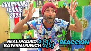 REAL MADRID 2 ( 4 ) BAYERN MUNICH 1 ( 3 ) - Reacciones de Hinchas  - CHAMPIONS LEAGUE 2024