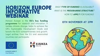 Horizon Europe - Xjenza Malta Webinar by Europe Direct CORE Platform