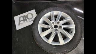 3V0601025C Stratos Skoda Felge Superb 3V Alufelge 17 Zoll Silber LF1 AIO Lackcode Felgenfarbe