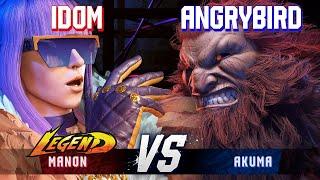 SF6 ▰ IDOM (Manon) vs ANGRYBIRD (Akuma) ▰ High Level Gameplay