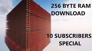 256 BYTE RAM IN MINECRAFT! - 10 Subscribers Special