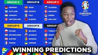 MY EURO 2024 PREDICTIONS! - WINNING euro predictions with Sofascore!