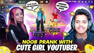 Noob Prank With Random Wolrdchat Hip Hop Girl  V Badge आ Gya सामने  Garena Free Fire 