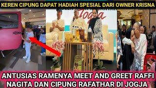 ANTUSIAS RAME ACARA MEET AND GREET RAFFI NAGITA BARENG CIPUNG RAFATHAR DI JOGJA