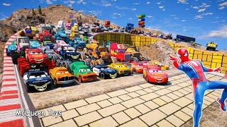 Disney Pixar Cars McQueen Toys | Crazy Lightning McQueen Monster Truck | Disney Pixar Cars 3 Playset