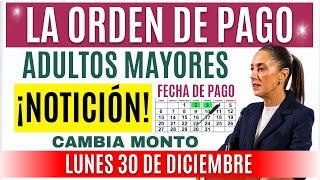 ADULTOS MAYORES ORDEN DE PAGO FECHA Y AUMENTO DE LA PENSION