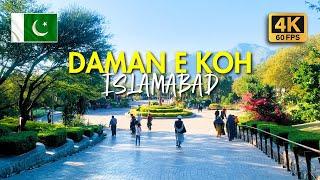  Daman-E-Koh Islamabad AMAZING Walking Tour in 4K 60FPS