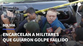 Recluidos en penal de máxima seguridad militares que guiaron fallido golpe en Bolivia | AFP