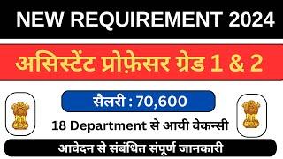 Permanent Assistant Professor Vacancy 2024  | 18 Department Post | Associate Professor Salary 57000