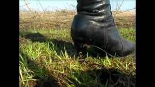 High Heels boots in mud stuck