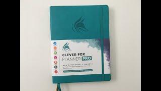 Clever Fox Planner Pro Review (Undated weekly dashboard layout)