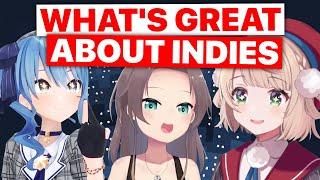 What's Great About Indie Vtubers By Suisei, Matsuri & Ui-mama (Hololive) [Eng Subs]