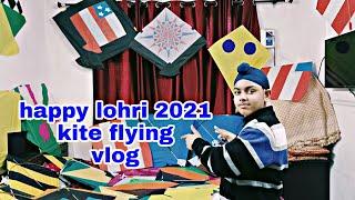 Happy lohri 2021 kite flying vlog by*sahib rajput*