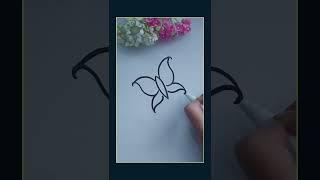 How to Draw Butterfly  | Easy Butterfly Drawing #butterfly #drawing