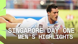 Michael Hooper scores his FIRST sevens try | HSBC SVNS Singapore Day One Men's Highlights